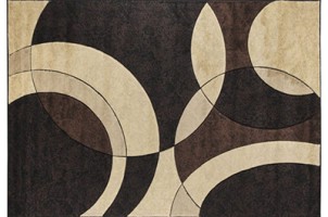 Cream and Brown Miglena Rug 